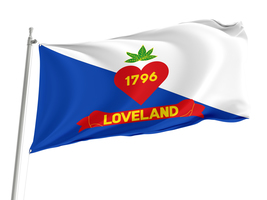 Loveland, Ohio Flag,Size -3x5Ft / 90x150cm, Garden flags - $29.80