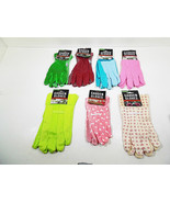 Garden Gloves Solid &amp; Dots L SM XS Gardening Gauntlet Glove Cotton 1 Pr ... - €6,11 EUR