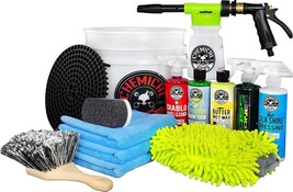 Car Wash Kit 14-Piece Set Foam Gun Bucket Cleaning Microfiber Towels Soap Wax - £110.98 GBP