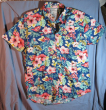 Cactus Man Ricky Singh Shirt Slim Fit Bright Floral PrintCollar Loop - £12.34 GBP