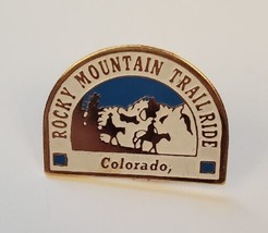 Colorado Rocky Mountain Trail Ride Souvenir Travel Lapel Hat Pin Rockies - £13.03 GBP