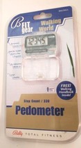 Bally Total Fitness Fit Gear Pedometer Walking World Step Count/330 - $11.87
