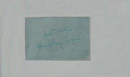 Humphrey Bogart Signed Page - Casablanca, The Big Sleep, Dark Passage, Key Largo - £540.56 GBP