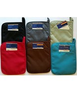 Kitchen Polyester/Neoprene Pot Holders 9” X 7” with Hand Pocket, Select ... - $3.49