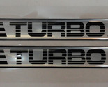 Vintage 80&#39;s 90&#39;s Automotive Door Handle Insert Accent Trim TURBO BLACK - $14.95