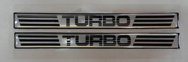 Vintage 80&#39;s 90&#39;s Automotive Door Handle Insert Accent Trim TURBO BLACK - £11.76 GBP