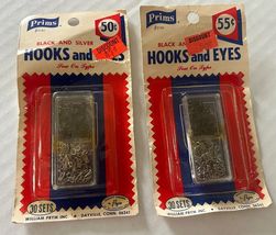 Vintage Prims Hooks And Eyes NOS William Prym Co Danville Conn USA SEWIN... - $6.25