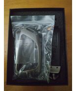 Cadillac Type 2 Gun Metal Key Fob Case Black Leather Key Chain Set W/ Sc... - $363.02 MXN
