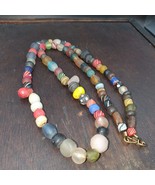 Old african glass beads strand  #mx-15Gift - $46.03