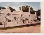 Avenue of Tombs in  Metarie Louisiana Cemetery Postcard 1900&#39;s - $11.88