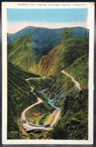 Safety Pin Curve Apache Trail AZ Arizona Winding Road Postcard AOB Co Un... - $5.89