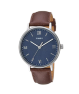 Timex Men&#39;s TW2T34800 Southview 41mm Brown/Silver/Blue Leather Strap Watch  - £39.46 GBP