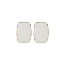 Minimalist Colorful Enamel Geometric Earrings for Women Girl Gold Color Metal Wh - £6.60 GBP