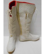 ADIDAS Sleek Series AROSA Women&#39;s SNEAKER BOOTS 014691 Tall Zip Up Ivory... - £183.49 GBP