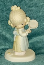 Precious Moments Figurine- Girl and Frying Pan &quot;Eggs Over Easy&quot; 1979 - $17.89