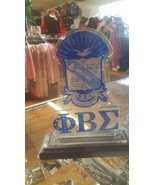 Phi Beta Sigma Fraternity Desktop Plaque Letters Divine 9 Office Decor P... - $34.30