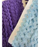 Vintage Baby blue  /  Purple  RickRack Ribbon trim 1/2&quot; - $2.75 CAD
