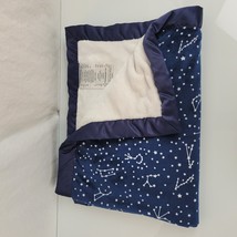 Ivanka Trump Baby Blanket Navy Blue White Plush Thick Soft Constellation Star - £102.86 GBP