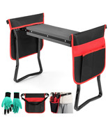 Heavyduty Folding Garden Kneeler Seat Bench Kneeling Pad Stool Glove+2To... - $73.99