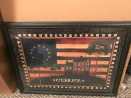 Country Americana large picture in frame - NICE image 2