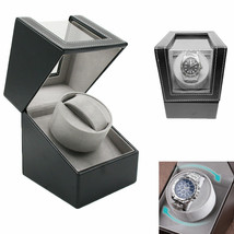 Single Automatic Rotation Leather Watch Winder Storage Display Case Box Gift Us - £41.55 GBP
