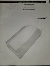 Bose Lifestyle DVD Home Entertainment Systems Installation Guide - $9.90
