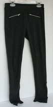 H&M Charcoal Gray Skinny Slim Pants with Front Zipper Pull On Girls 12-13 years - £9.33 GBP