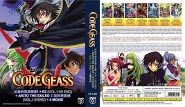 Dvd Anime~Doppio Inglese~Code Geass Stagione 1+2(1-50End+Akito The Exiled+4... - £29.81 GBP
