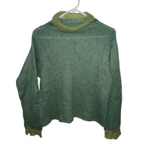 Margaret O’Leary Hand knit Mohair Green Pullover Lightweight Sweater Size 1 - $42.75