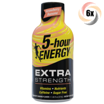 6x Bottles 5 Hour Energy Extra Strawberry Banana Flavor | 1.93oz | Fast Shipping - £18.77 GBP
