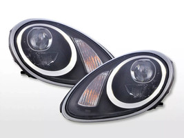 FK Pair LED DRL Lightbar XENON Headlights Porsche Boxster 987 04-08 black LHD - £1,013.27 GBP