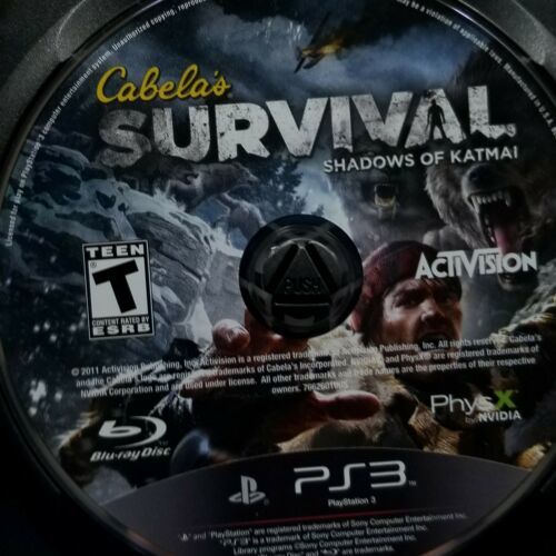 Primary image for Cabela's Survival: Shadows of Katmai (Sony PlayStation 3, 2011) Disc Only