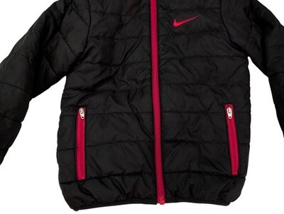 Boys Nike Winter Coat Size 4T Black/Red Excellent Condition Item image 5