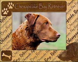 Chesapeake Bay Retriever Laser Engraved Wood Picture Frame (5 x 7) - $31.57