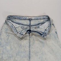 Jupe de Abby RN#156745 Women's Acid Wash Cotton Denim Stretch Skirt Size Large image 9