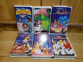 Lot of 6 Vintage VHS Disney Movies All working So Dear to my Heart - £15.68 GBP