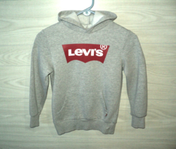 Levi&#39;s Sweatshirt Hooded Gray Boy&#39;s Size S, 8-10 Years Long Sleeves Pullover - £15.46 GBP