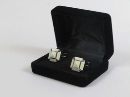 Men J.Valintin Cufflinks by Vitorofolo for French Cuff Shirt V35-22 White Silver image 2