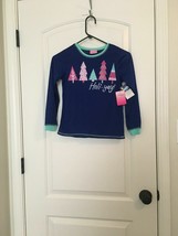 Image Girls Pajama Sleep Shirt Top Trees Holiday Holi-Yay Christmas Size... - $37.62
