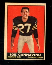 1961 Topps #187 Joe Cannavino Vgex Raiders *X98360 - £12.62 GBP