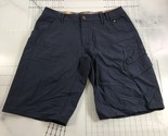 Lululemon Shorts Mens XL 36 Blue Stripes Cargo Knee Length Pockets - $65.46