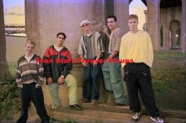 Backstreet Boys 8×10 photo vintage steps outside 1995 BSB retro boy band - £11.80 GBP