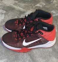 Youth Size 5 Nike Zoom Ascention Red Black White Basketball Shoes Snaker... - $45.00