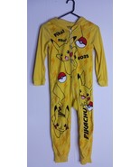 Nintendo POKEMON PIKACHU Hoodie One-piece Pajamas Size S Unisex - $218.62 MXN