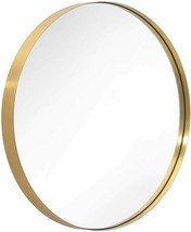 ANDY STAR Gold Round Mirror, 24’’ Brushed Gold Circle Bathroom Mirrors - $149.48