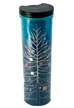 Starbucks 2018 Christmas Tree Blue Ombre Double Wall 16oz Insulated Tumbler - £11.68 GBP