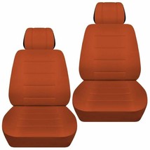 Front set car seat covers fits Chevy Equinox  2005-2020   solid burnt orange - $69.99