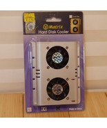 NOS Matrix Silver 3.5&quot; Hard Drive Disk HDD Cooler - 4 Pin Dual Cooling Fan - $266.74 MXN