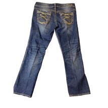Silver Jeans Womens Size 29 Frances Capri Cropped Jeans Blue Vintage Y2K - £11.65 GBP