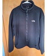 North Face Jacket Mens Large Full Zip Up Black Fleece Outerwear - €11,05 EUR